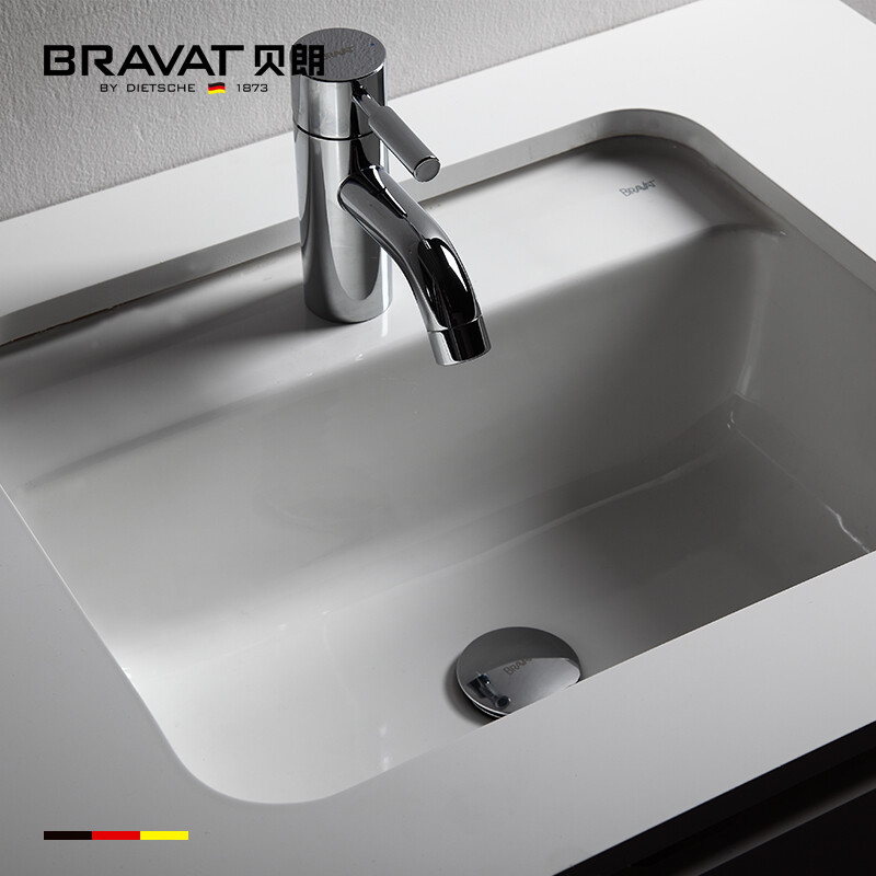 贝朗(BRAVAT)陶瓷台下盆 德系工艺与现代卫浴的优雅融合